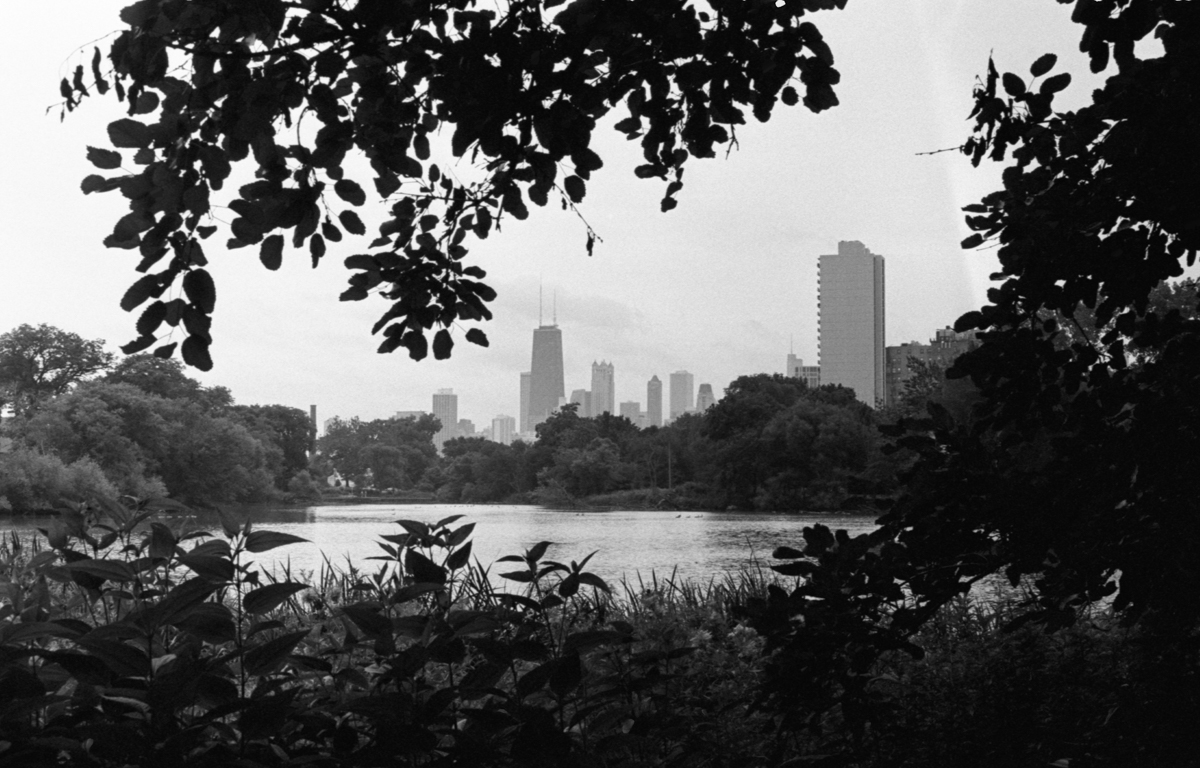 North Pond in Lincoln Park Kodak Tri-X 400