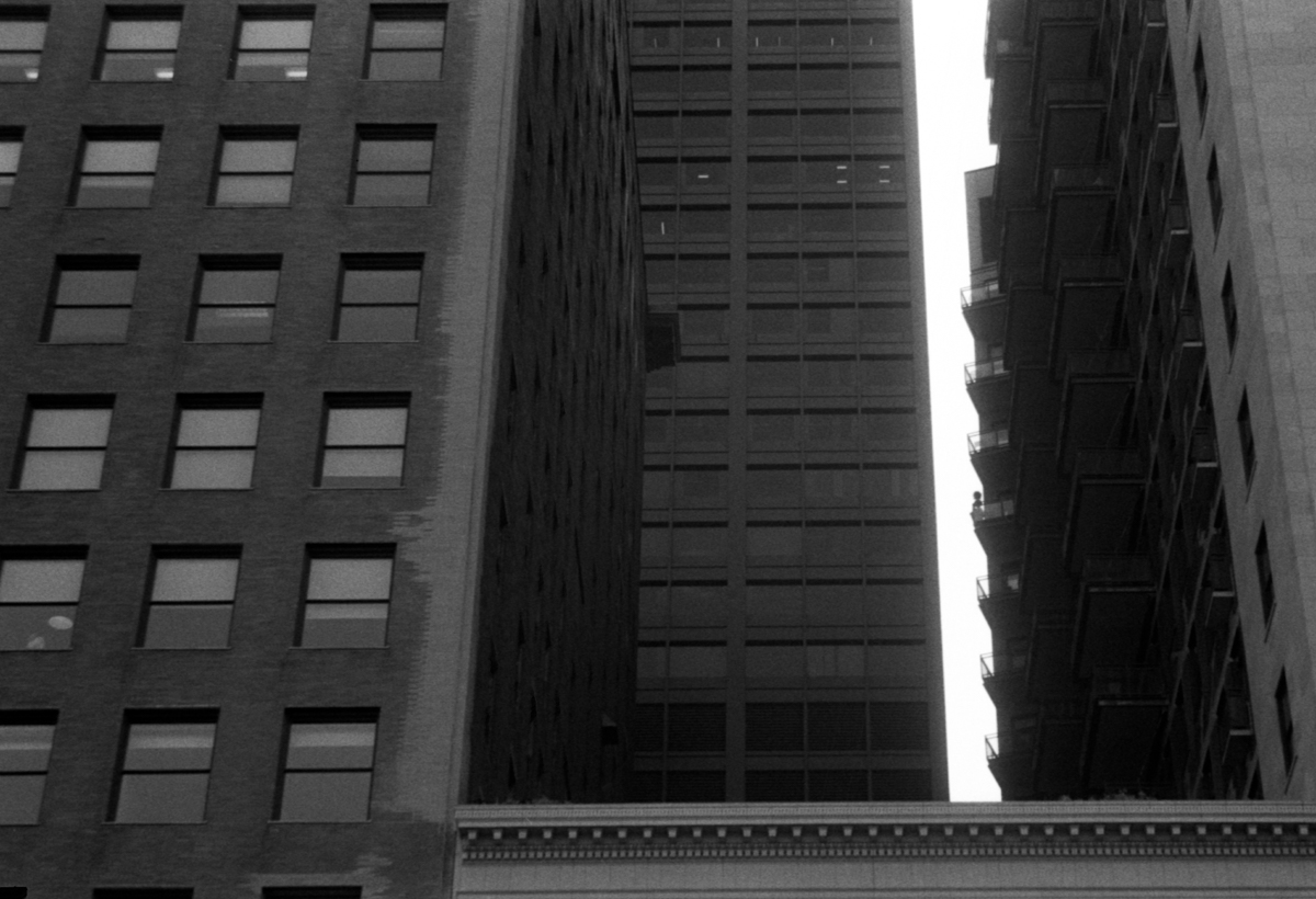 Woman on Balcony Ilford HP5+