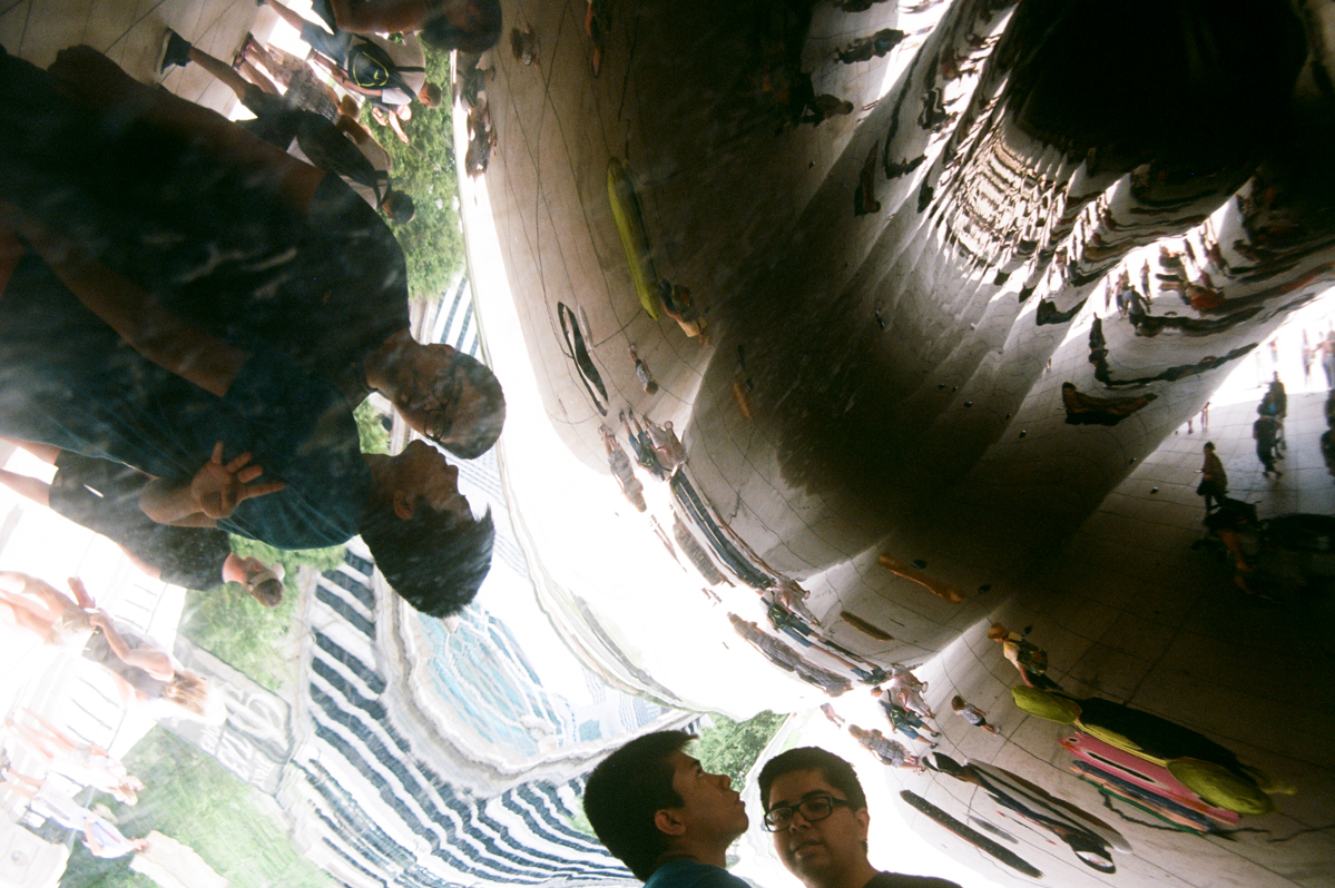Cloud Gate (aka "The Bean") Kodak Ektar 100