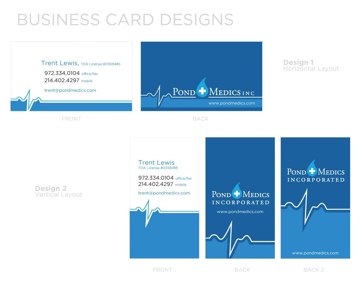 Pond Medics Business Cards