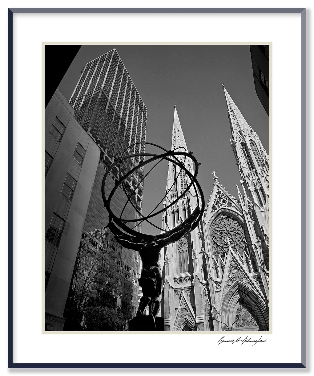 St. Patrick's Cathedral - New York, New York Location: 5th Ave at Rockefeller Center. The building under construction is Olympic Tower.