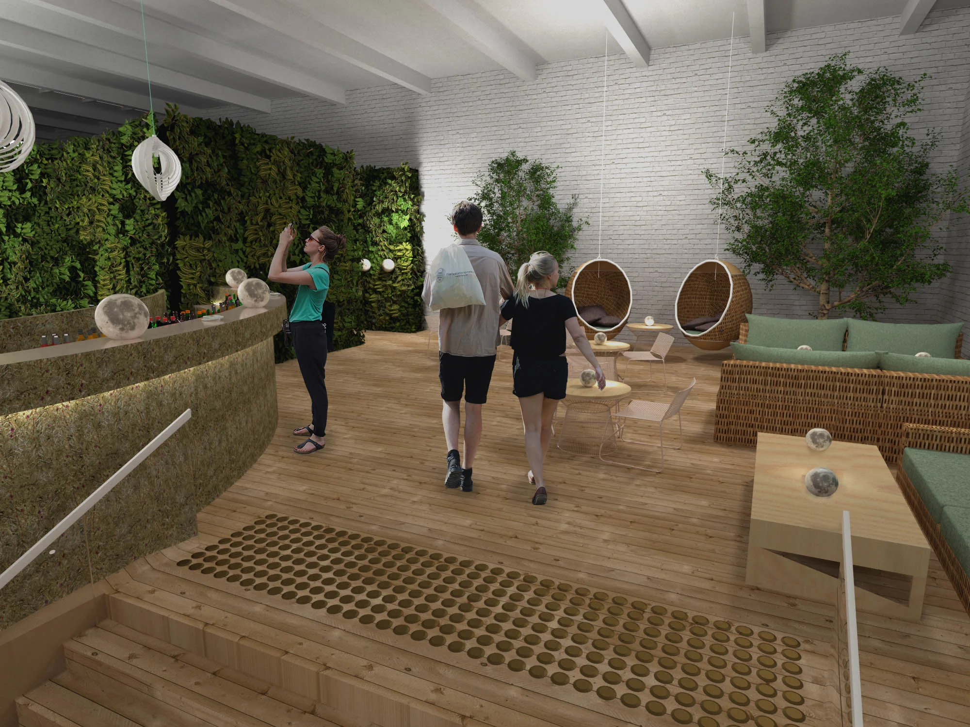 Green Bar: Mezzanine & Upper Bar