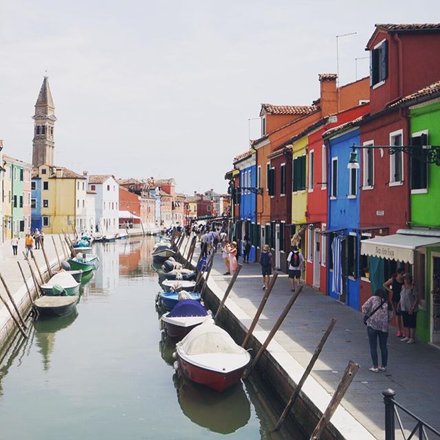 So. Many. Colors #Burano #Italy #travel #boats