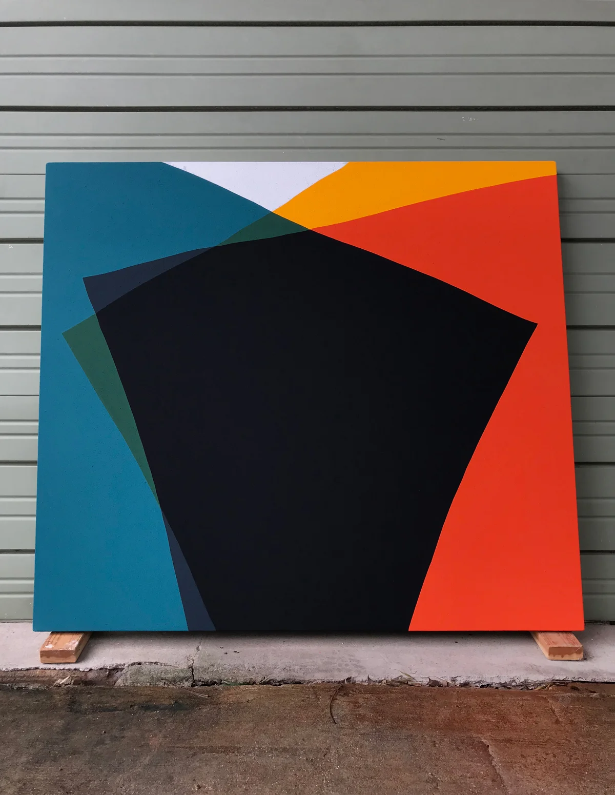 Paul Kremer: Siren 05 , 2018 Acrylic on canvas 48h x 54w inches