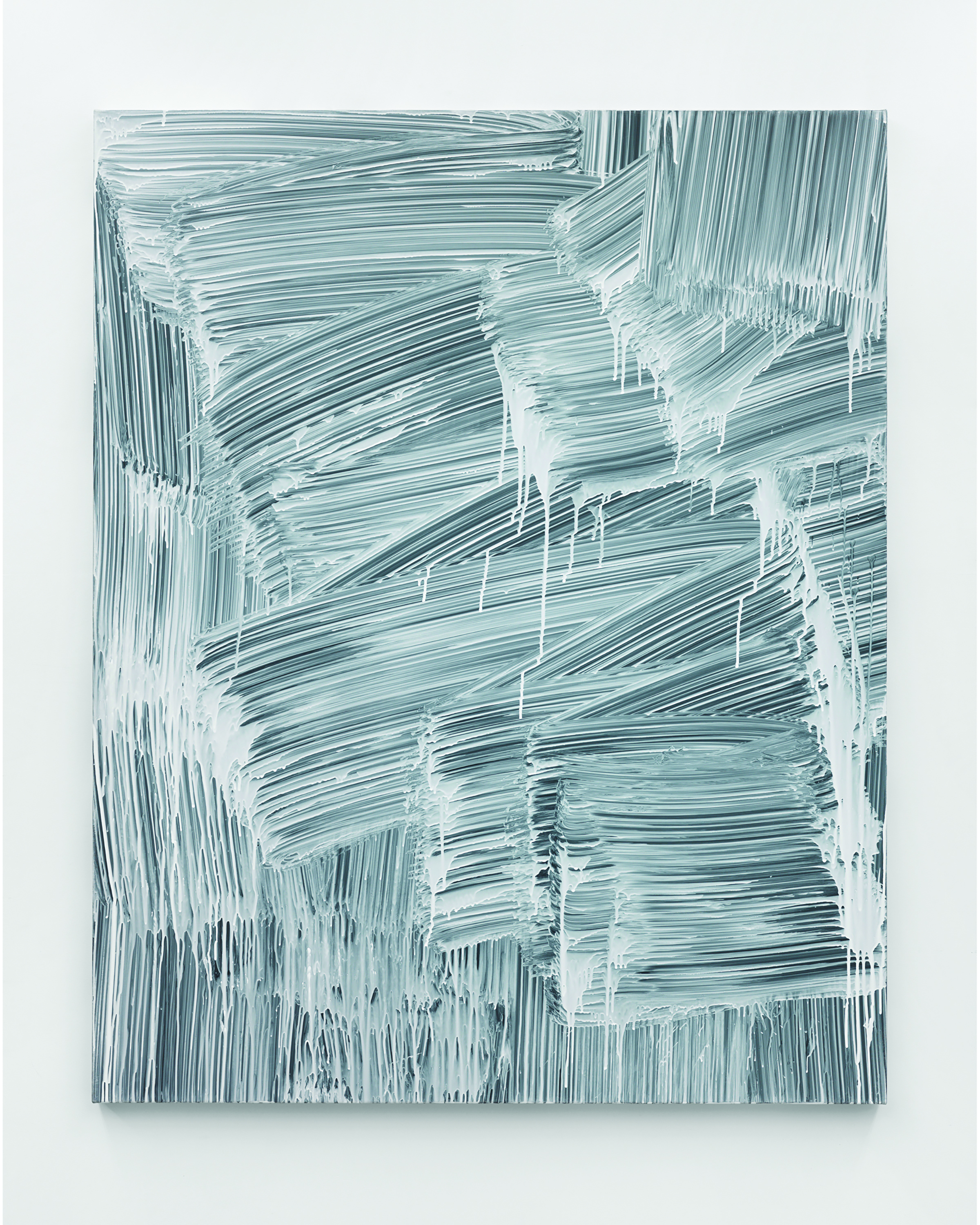 Greg Fadell - Nothing , 2015 Custom formulated acrylic on cotton 60h x 48w inches