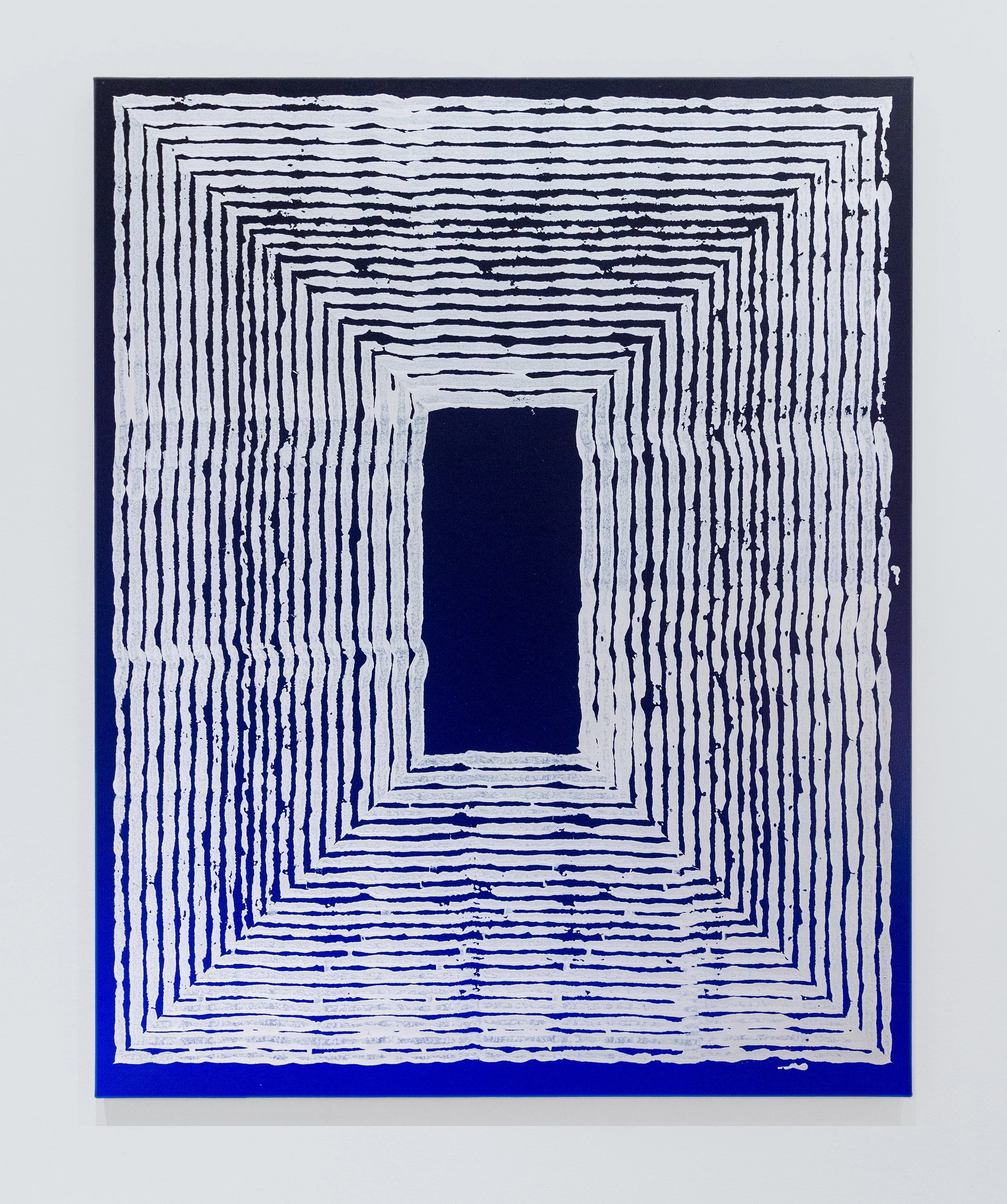Jason REVOK - Chatham, NY Loop Painting 2 , 2018 Oil enamel and acrylic on canvas 60h x 48w inches