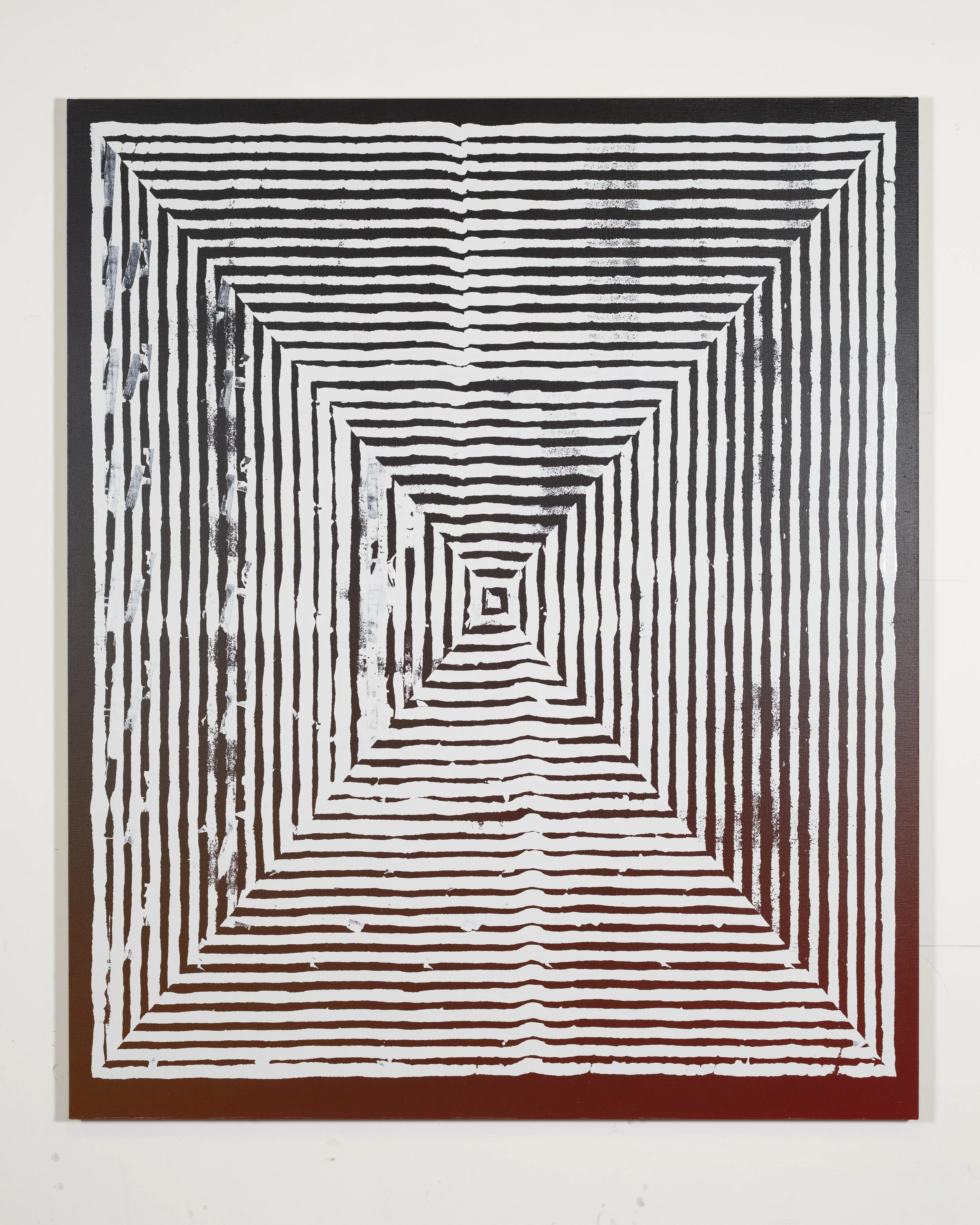Jason REVOK - Kundalini_loop_2/19_A, 2019 Synthetic polymer & oil enamel on linen 72h x 60w inches
