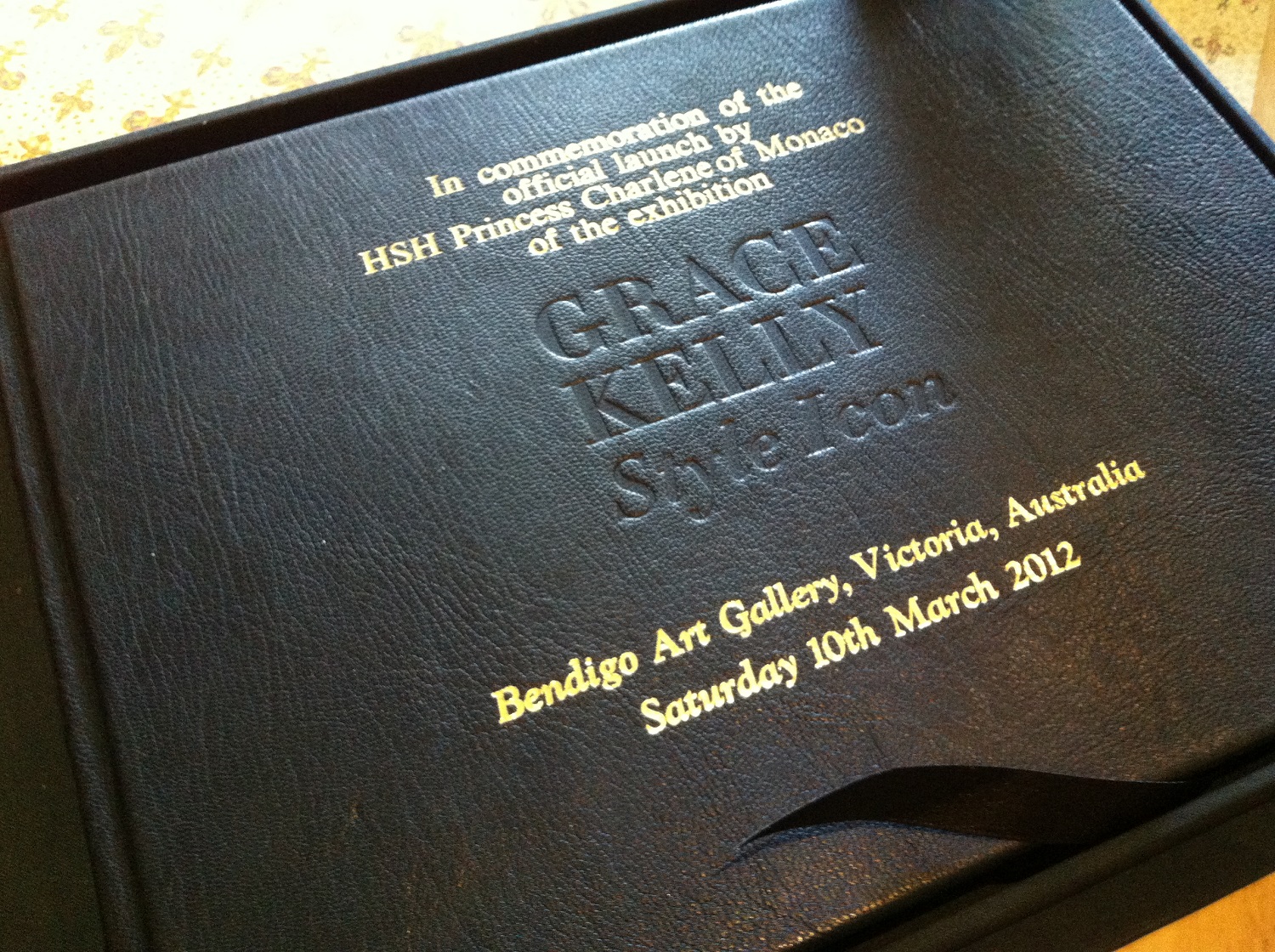 Custom full leather Binding for Princess Charlene