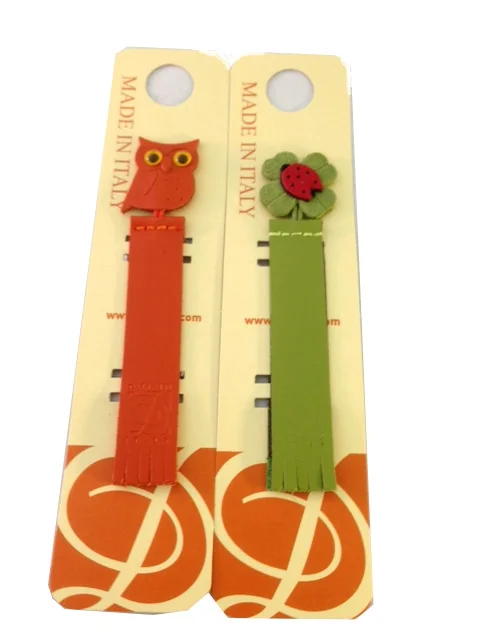 Cute leather bookmarks