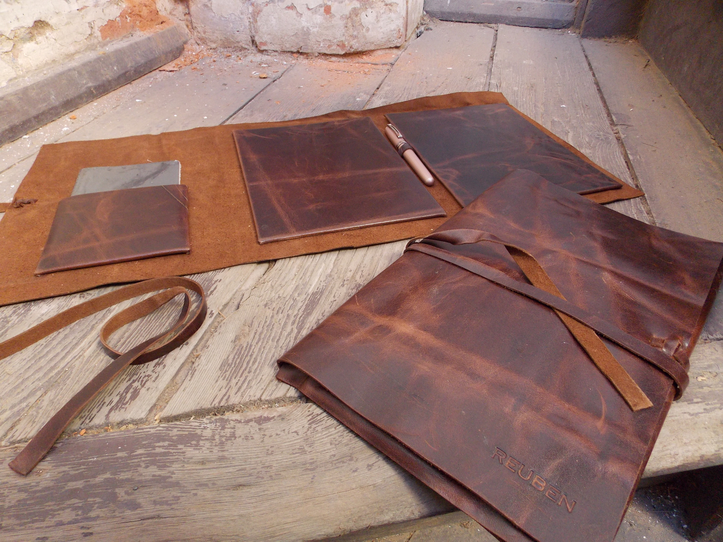Leather Compendium in wrap style