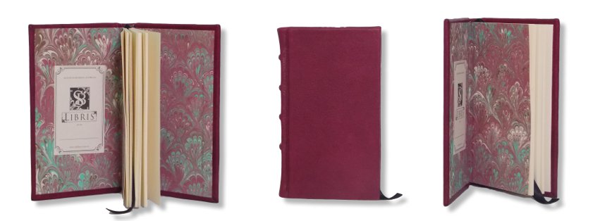 Leather Journal - Crimson Slimline