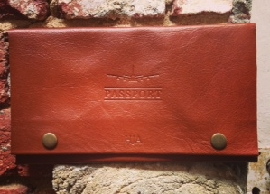 Personalised travel wallet - Blind embossed initials&nbsp;