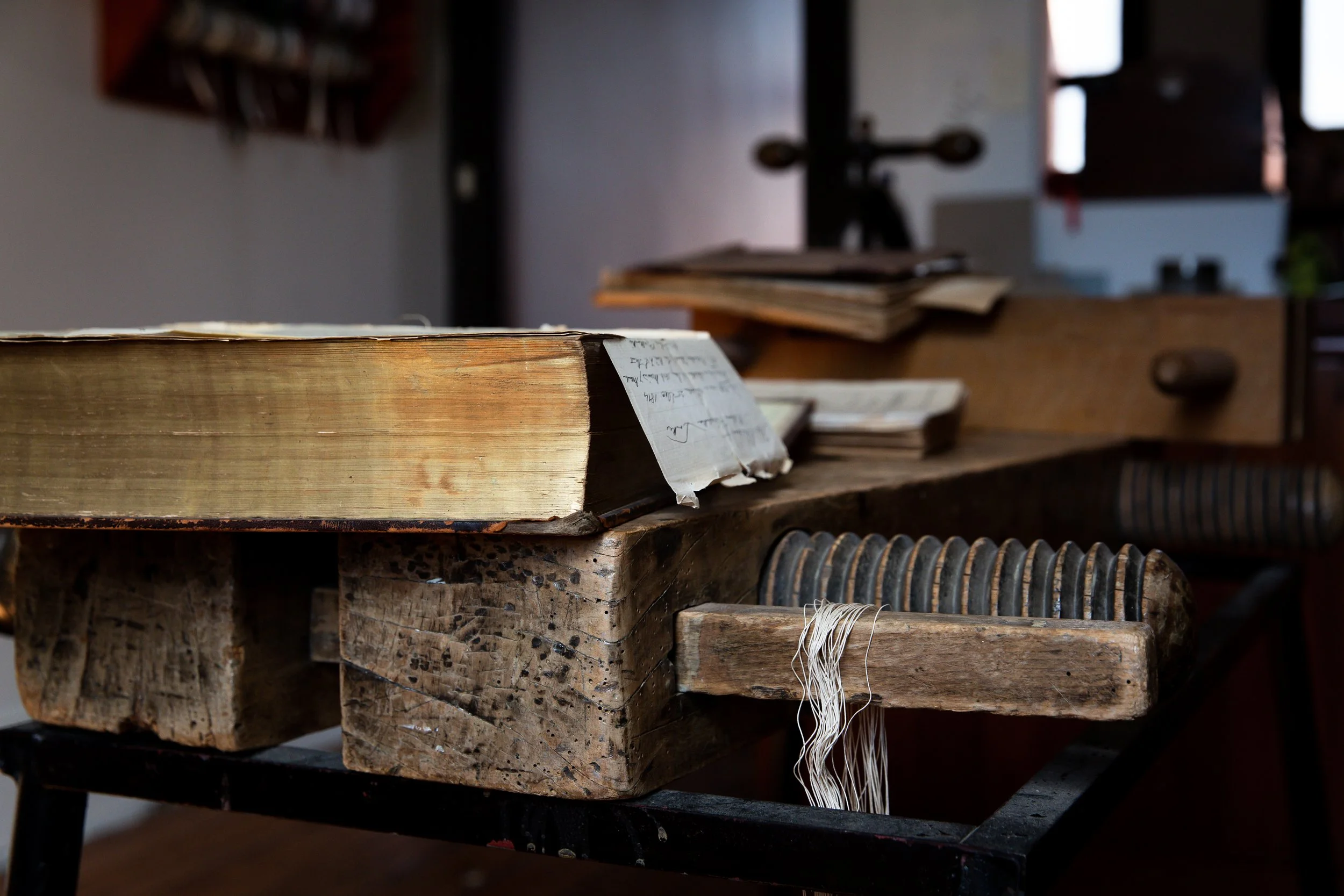 From the Bench : Tools of the Trade  Bookbinding tools, Book binding,  Bookbinding