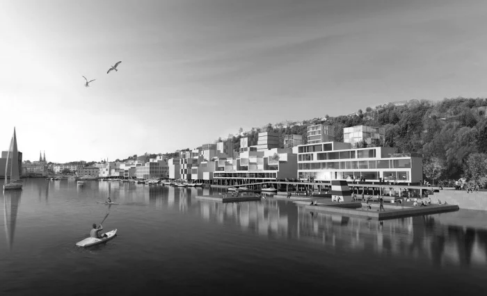 Ill: Skien Brygge, a-lab og Leth & Gori