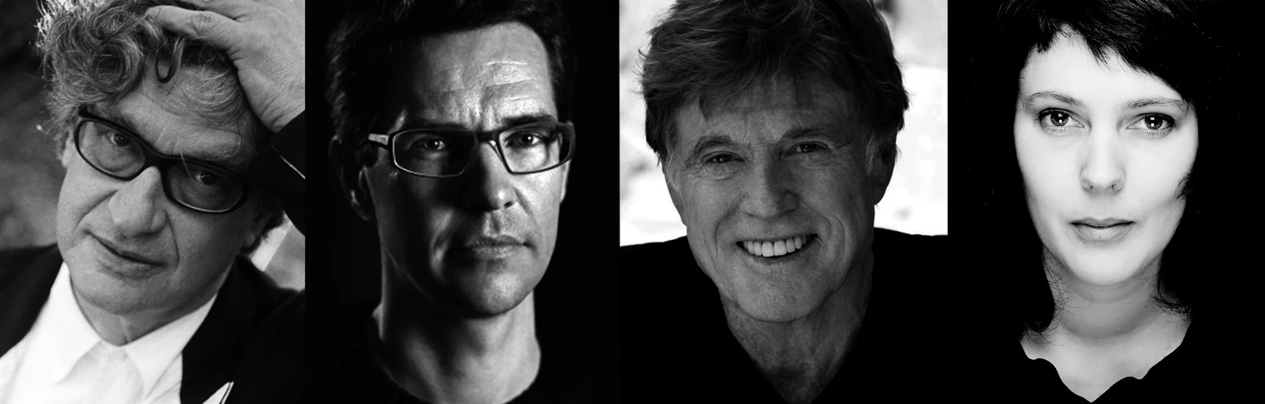 From the left: Wim Wenders, Michael Madsen, Robert Redford and Margreth Olin. Image credit: Neue Road Movies GmbH