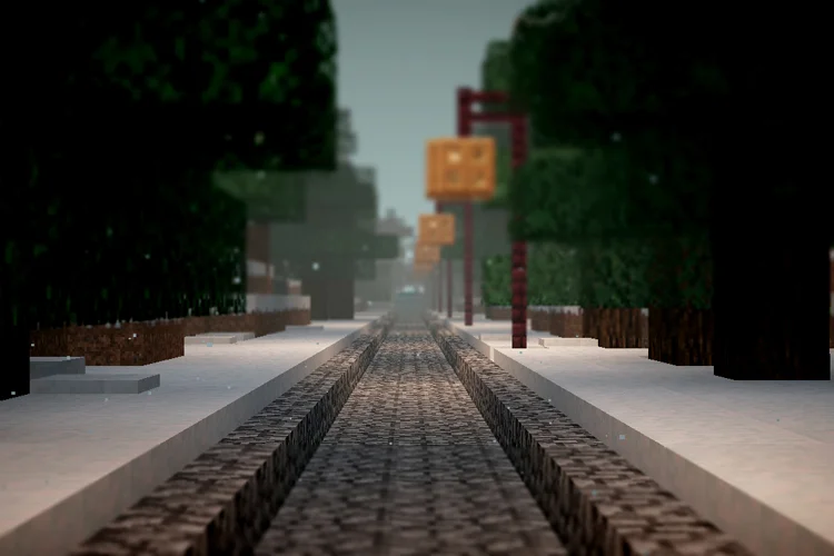 Utsnitt fra Minecraft. illustrasjon av はちよん (C) Creative Commons . 