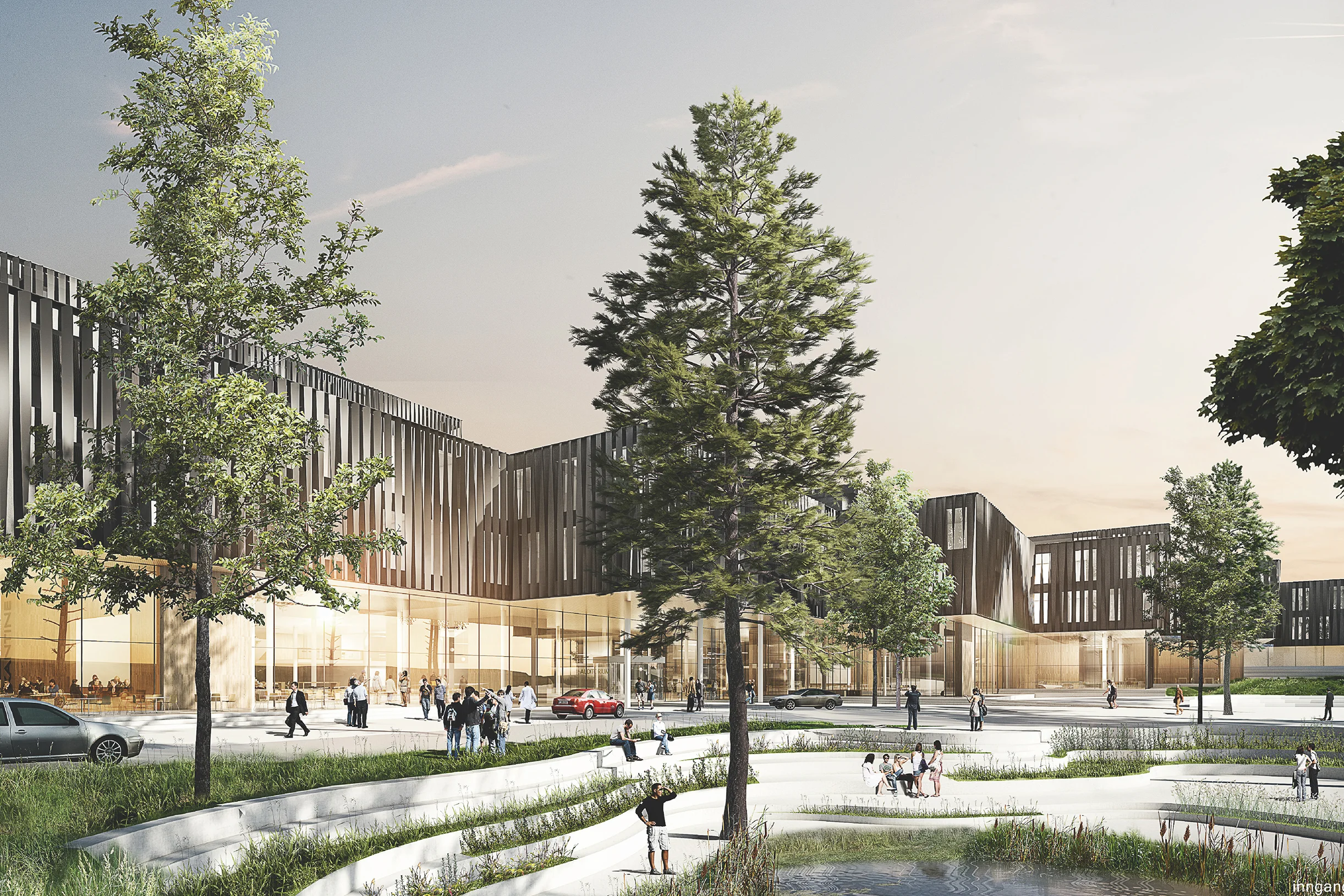 The winner entry of Life Science Center, Vev. Credit: Ratio Arkitekter AS.
