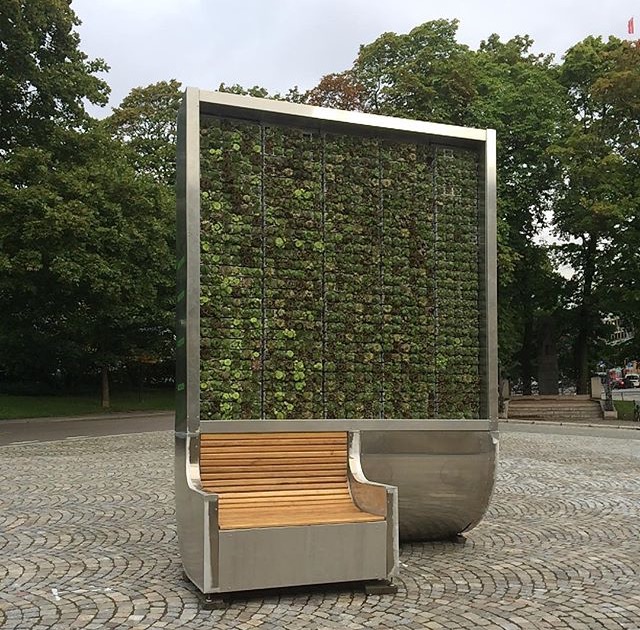 Green City Tree på Nordraaks plass i Oslo foto: Stine Ingjer Eriksen