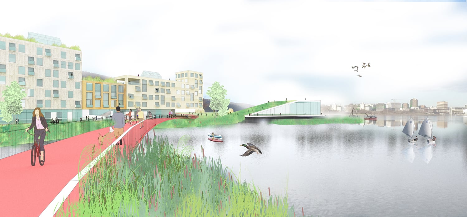 Landskapsperspektiv Illustrasjon: Lala Tøyen og Kåmmån