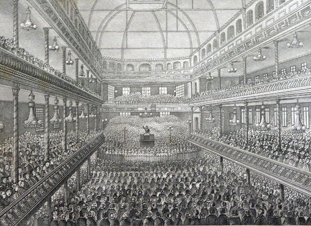 Metropolitan Tabernacle i London, ca. 1858.