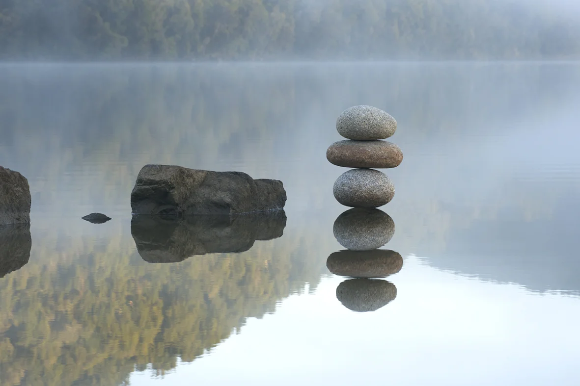 Title: Reflected Rocks