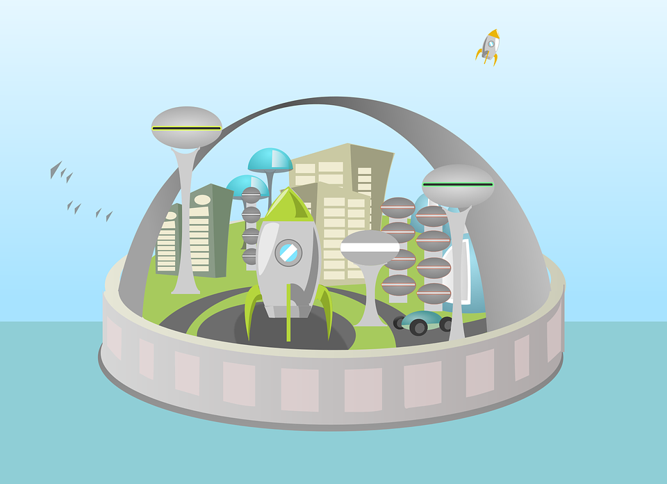 Pixabay. Alien city cityscape future. CC