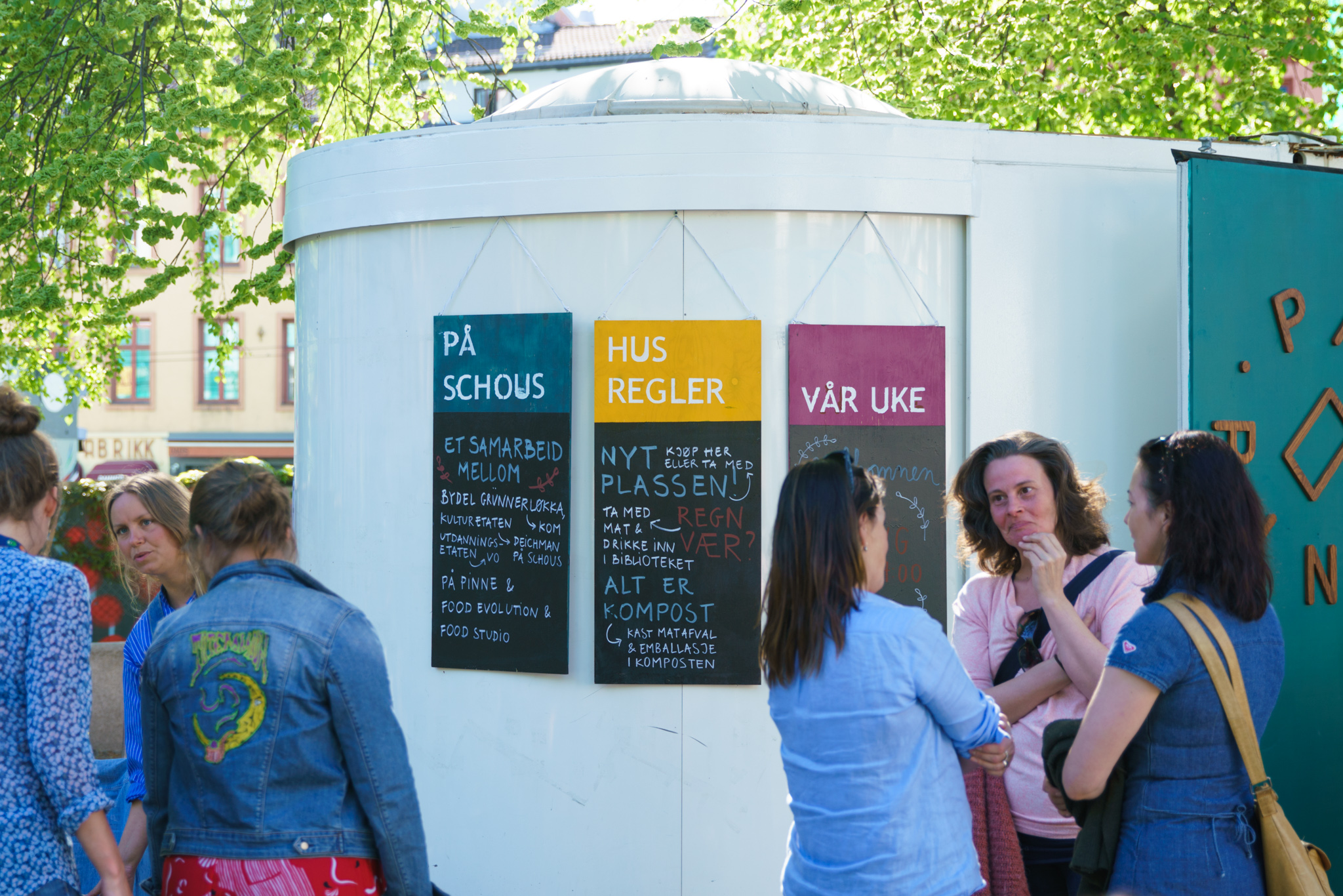 "På Schous" - et samarbeid mellom Bydel Grünerløkka, Kulturetaten, Utdanningsetaten, Deichman på Schous, På Pinne, Food Studios og Food Evolution. Foto: Svein Kjøde