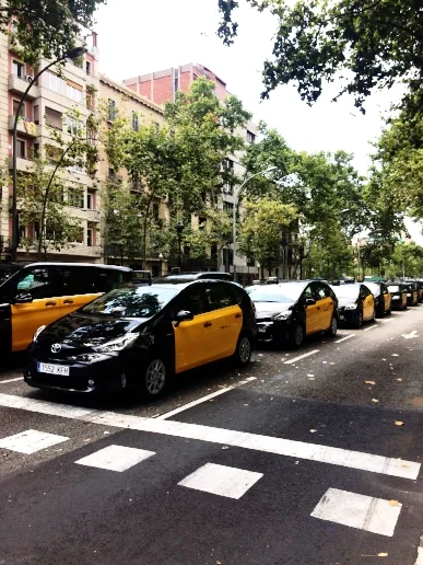 The street as an arena for protest.