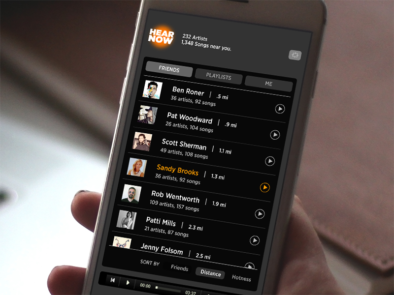 Mobile App Design / Hear Now 