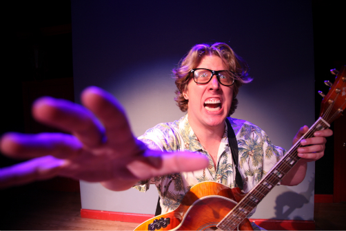 David Carl in Gary Busey's One-Man Hamlet. Photo by Jeanette Sears.