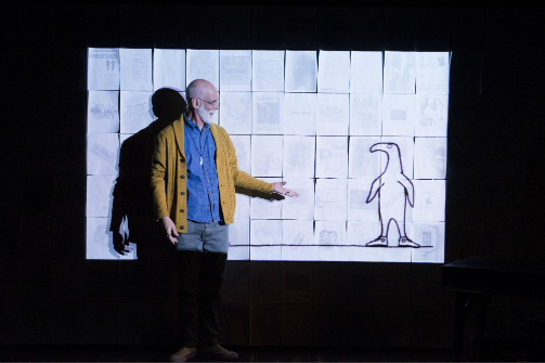 Andrew Dawson in Gorey: The Secret Lives of Edward Gorey. Photo by Jenny Anderson.