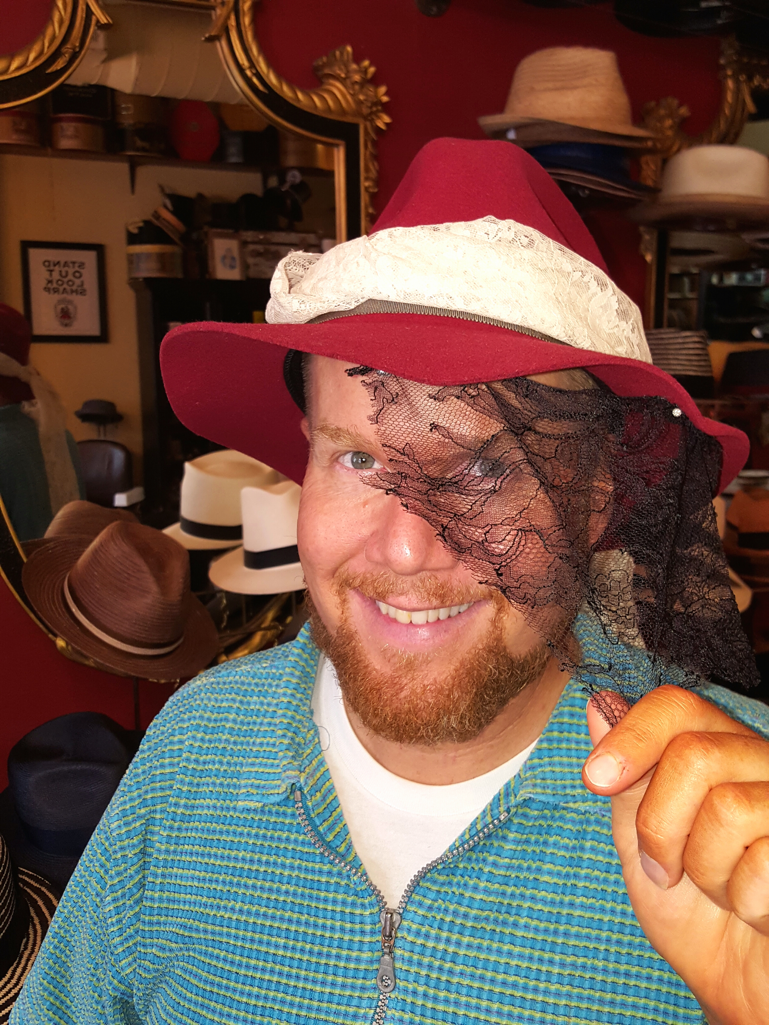 Okay -- it's not a raspberry beret, but it is an exact replica of Prince's hat from his classic "Purple Rain" video.