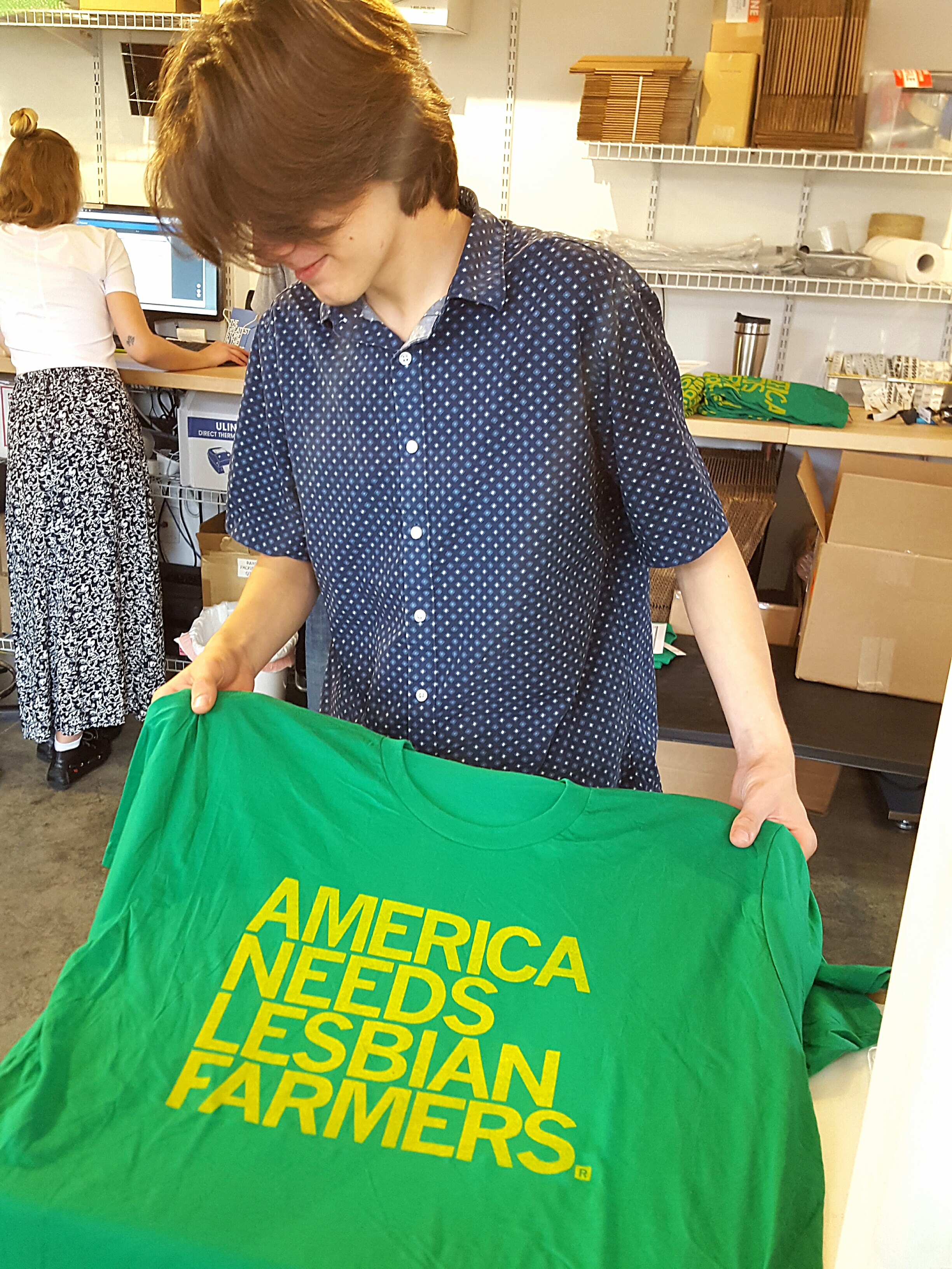 RAYGUN's “America Needs Lesbian Farmers” t-shirt