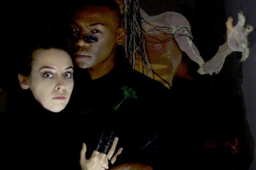 Jane Bradley and Demetrius Stewart in Phantasmagoria. Photo by Theo Cote.