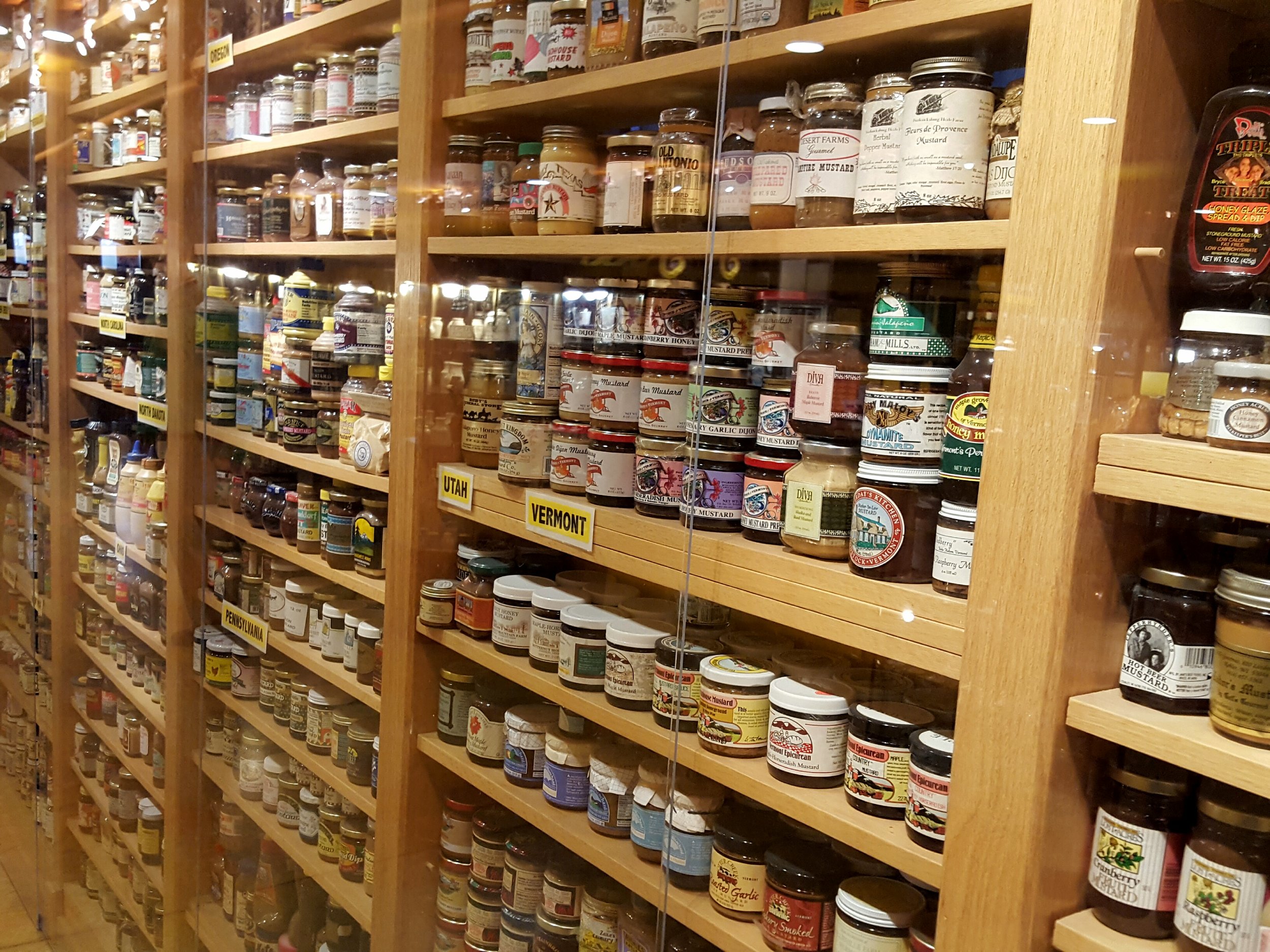 6,000 different mustards from around the world.