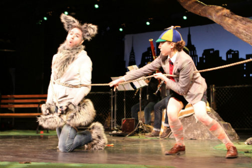 Daniel Pettrow and Macy Sullivan in Peter & The Wolf .