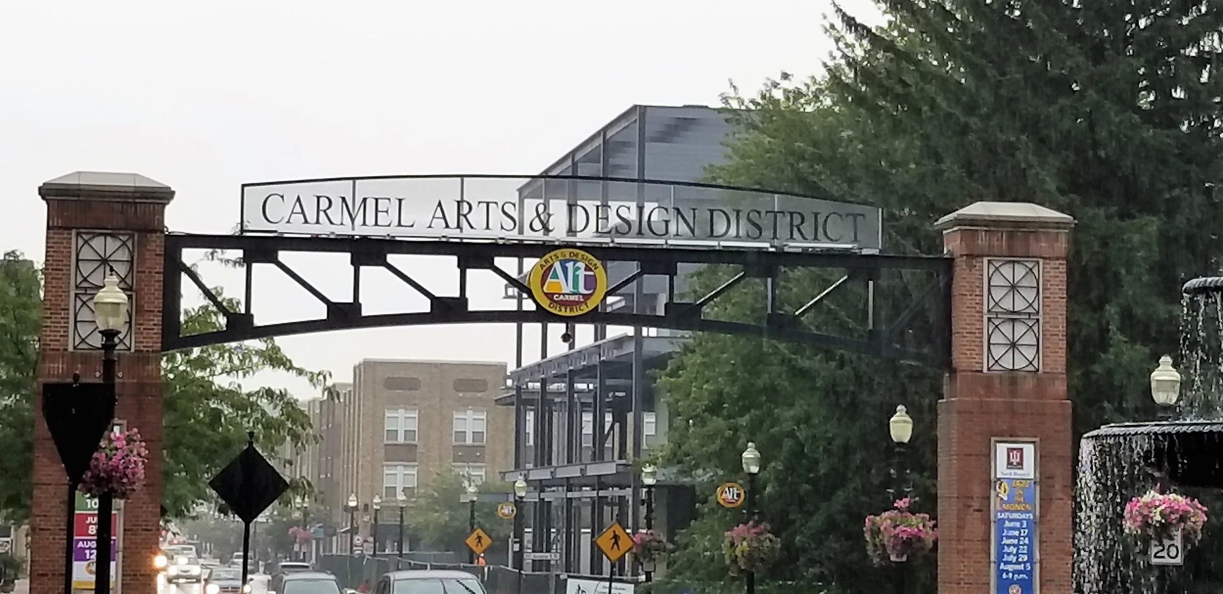 Entrance to Carmel's Arts & Design District.