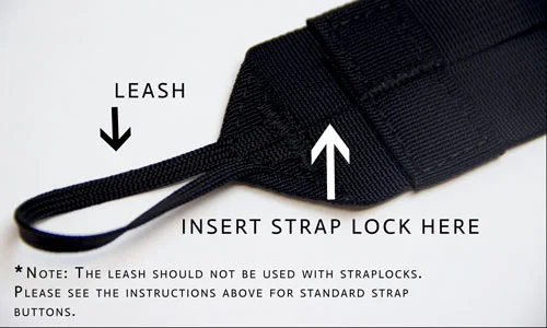 2) Orient the strap so that the outside (the pretty side) is facing up.