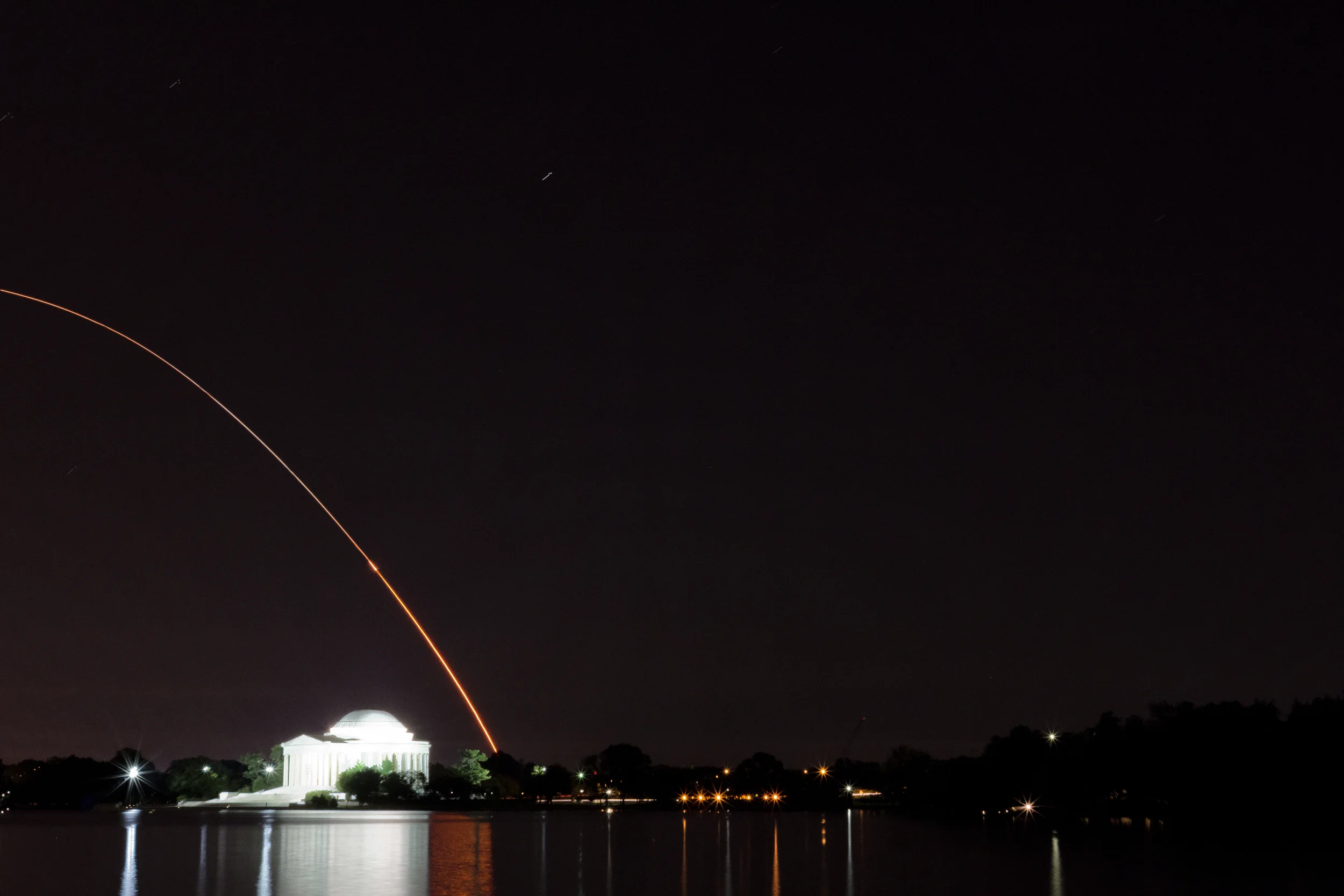 The LADEE Launch as seen from the Tidal Basin
