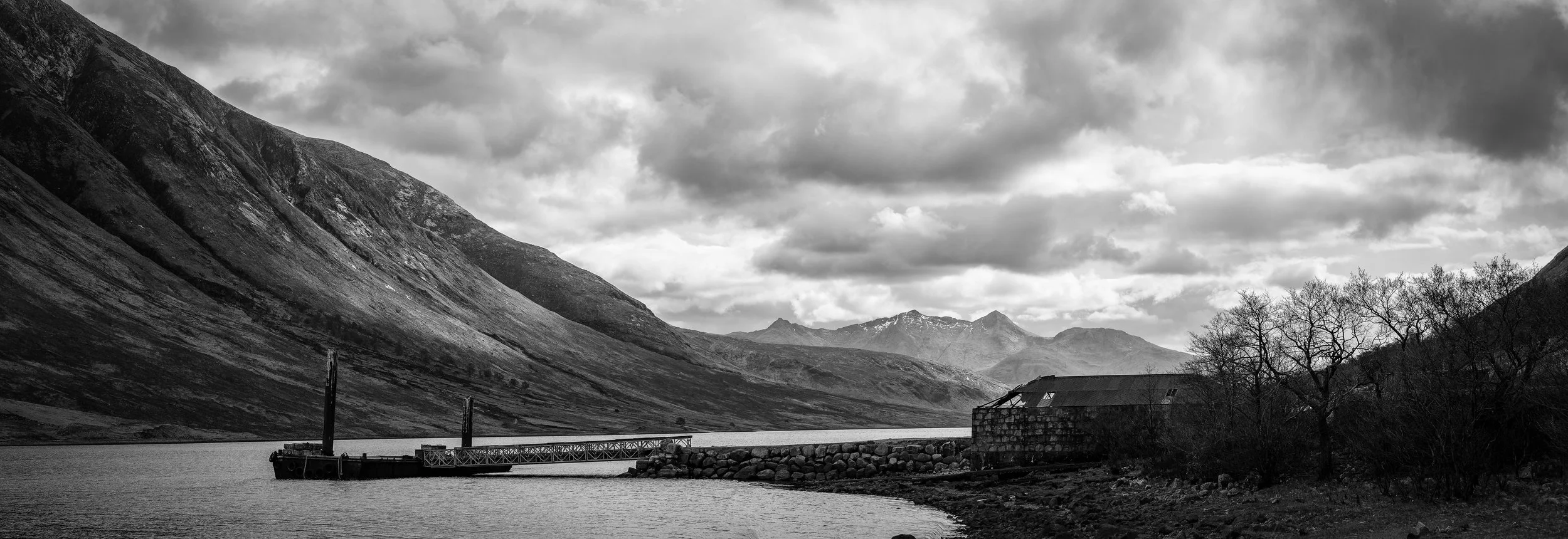 Logging Barge on Loch Etive, Highland
