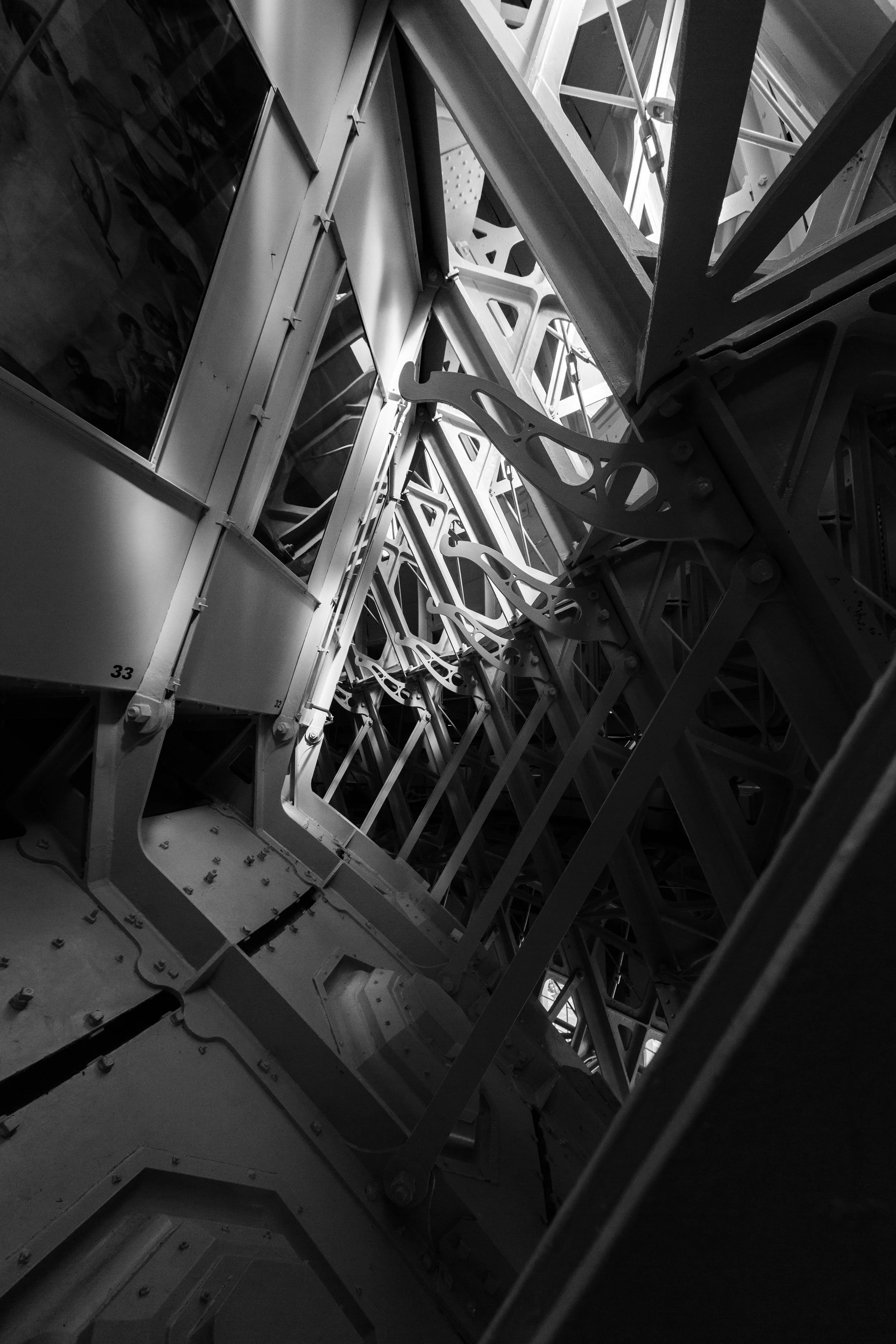 The iron double structure is a sight to be seen. A sunny day makes it all the more special.
