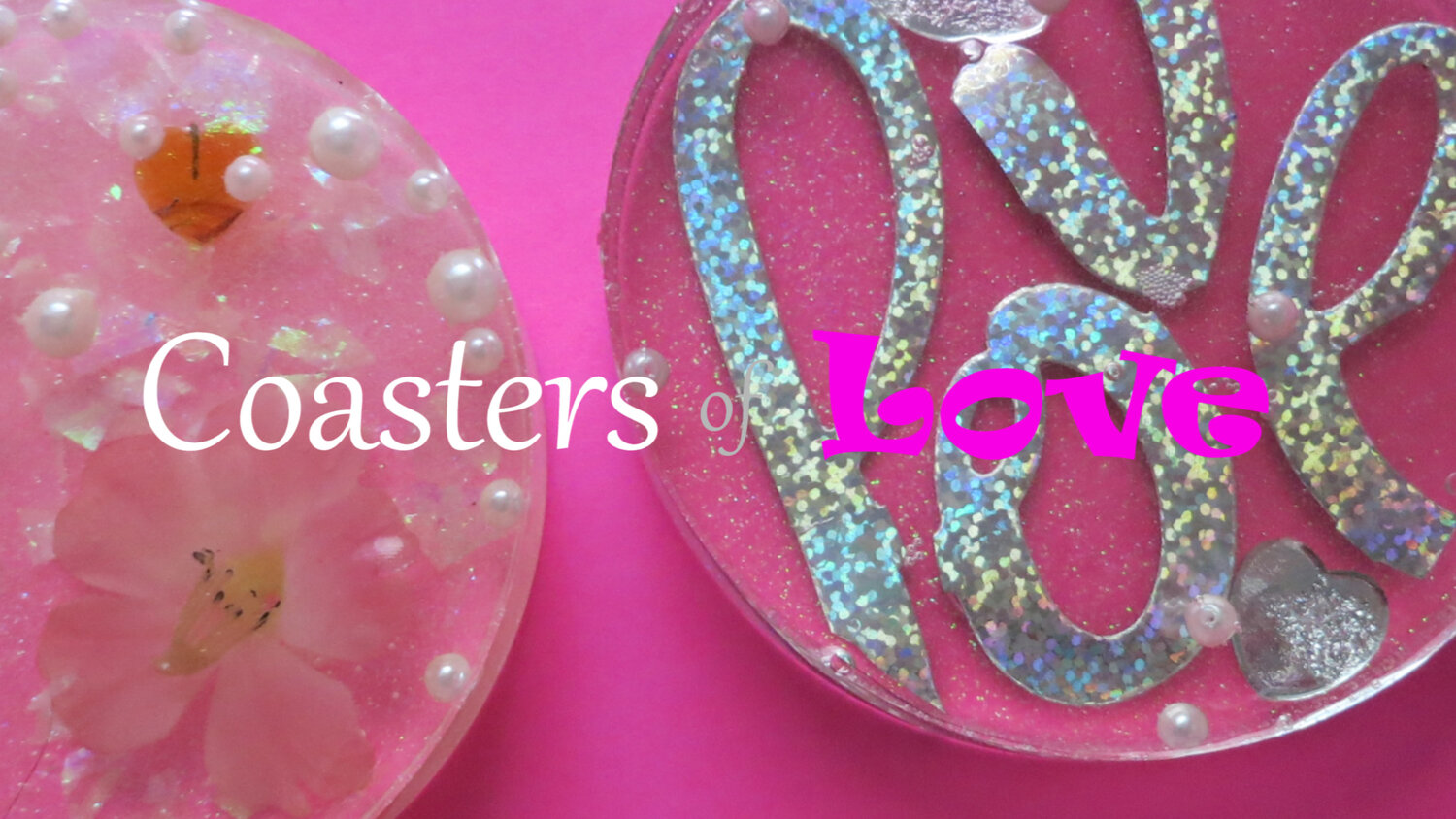 DIY Easy Resin Glitter Coaster Tutorial 
