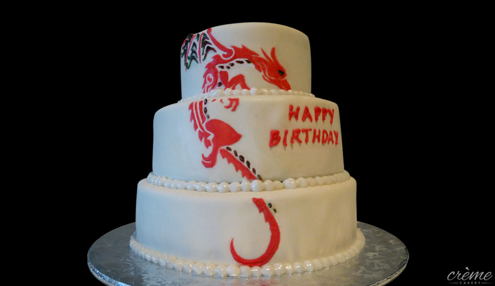 Fondant Birthday Cake