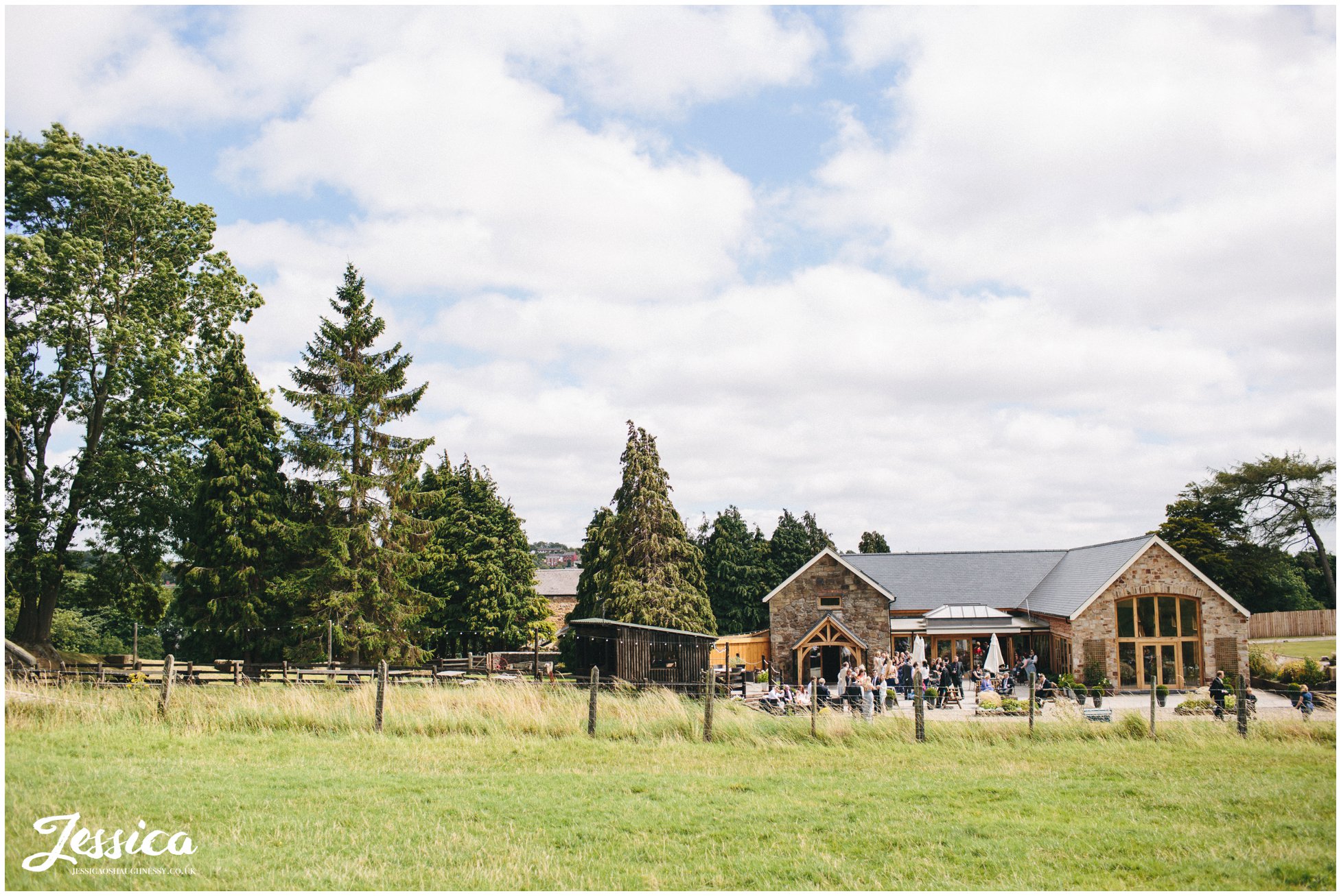 Great view of tower hill barns taken from a nearby field