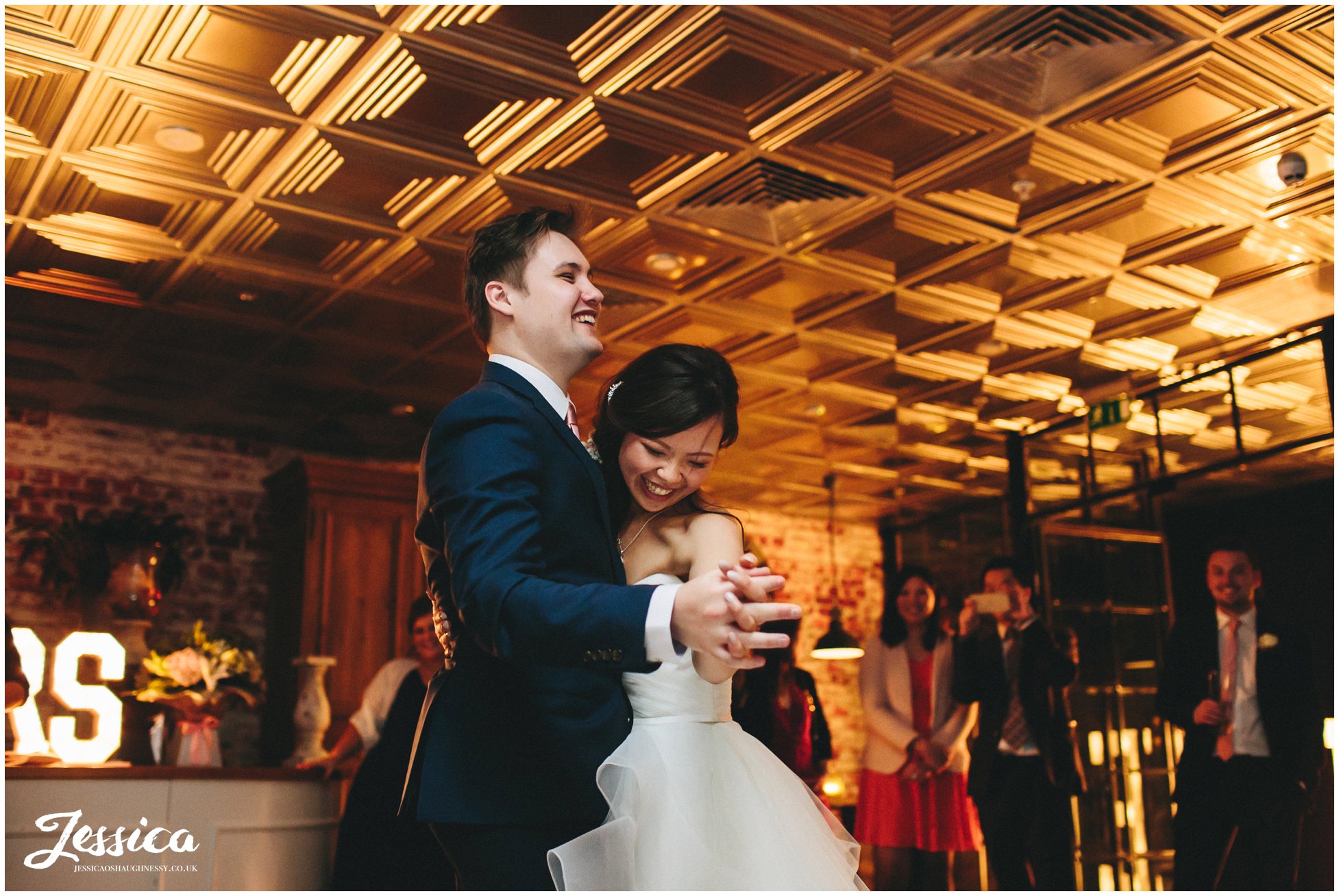 zoe & ben share their their first dance - manchester wedding photography