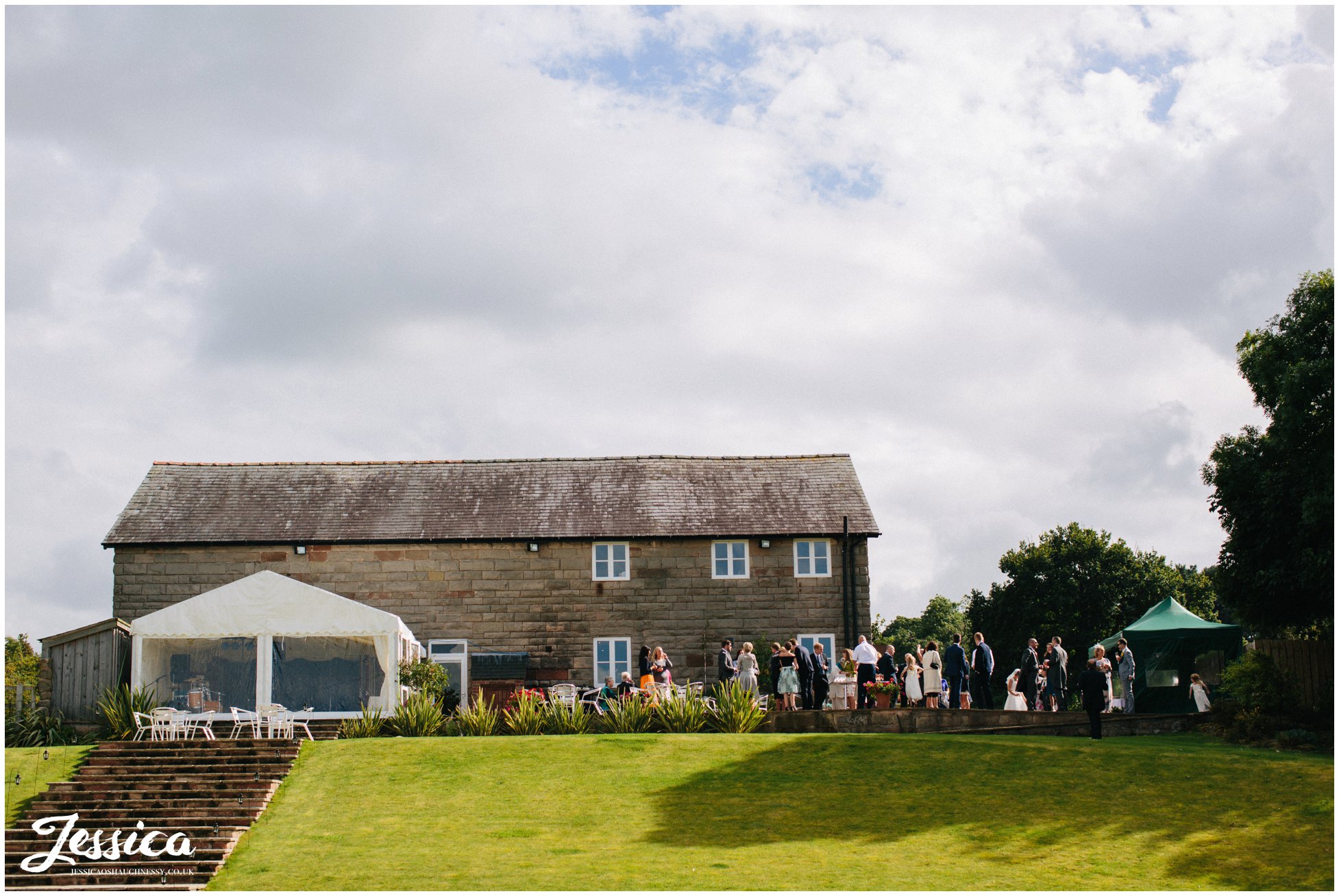 a view of harthill weddings at the success factory in cheshire