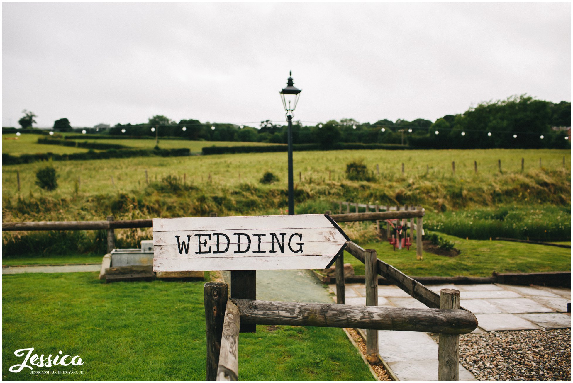 tower hill barns wedding sign