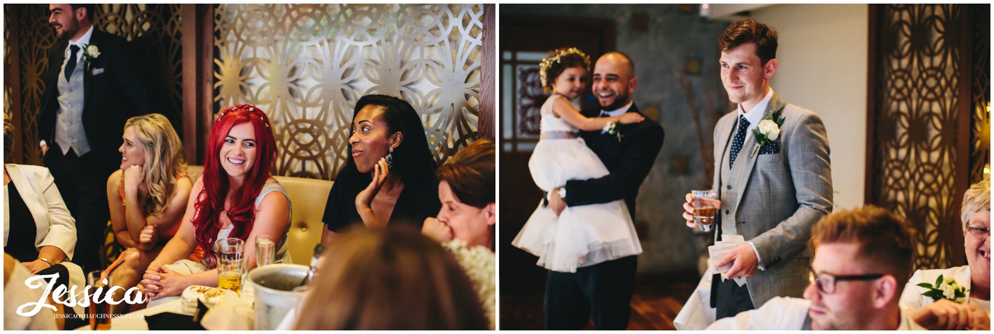 guests enjoy the father of the bride speech