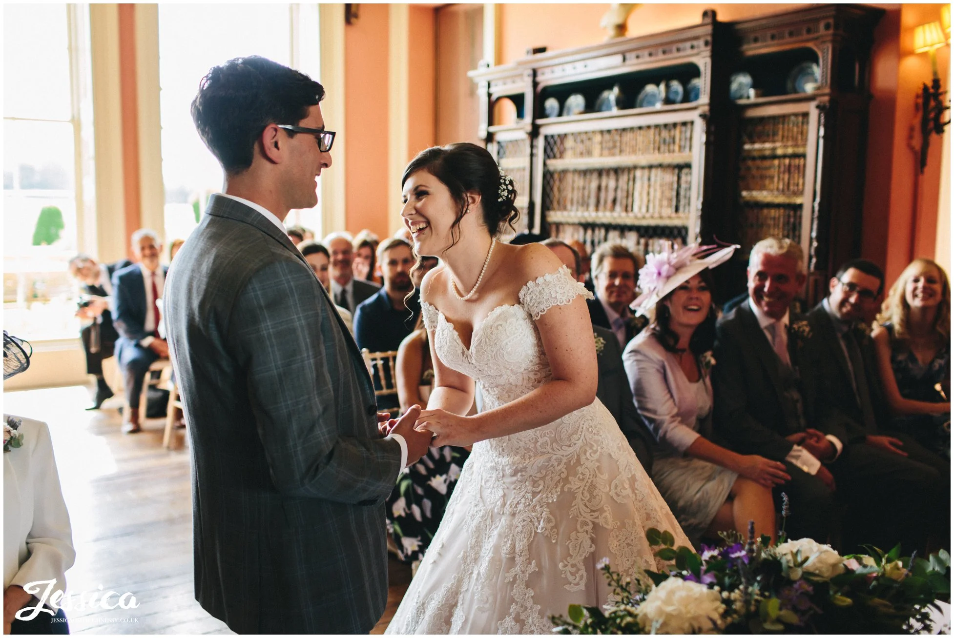 bride & groom exchange rings