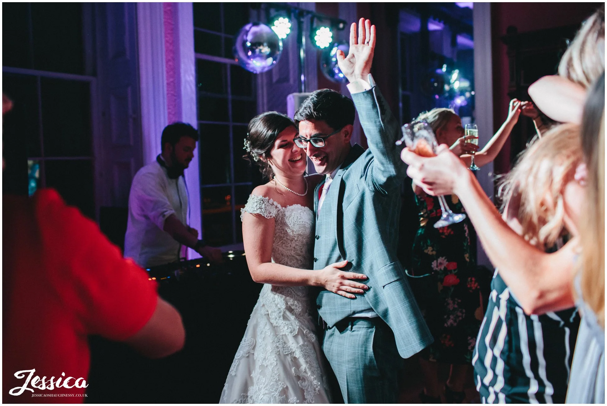 couple dance after their first dance